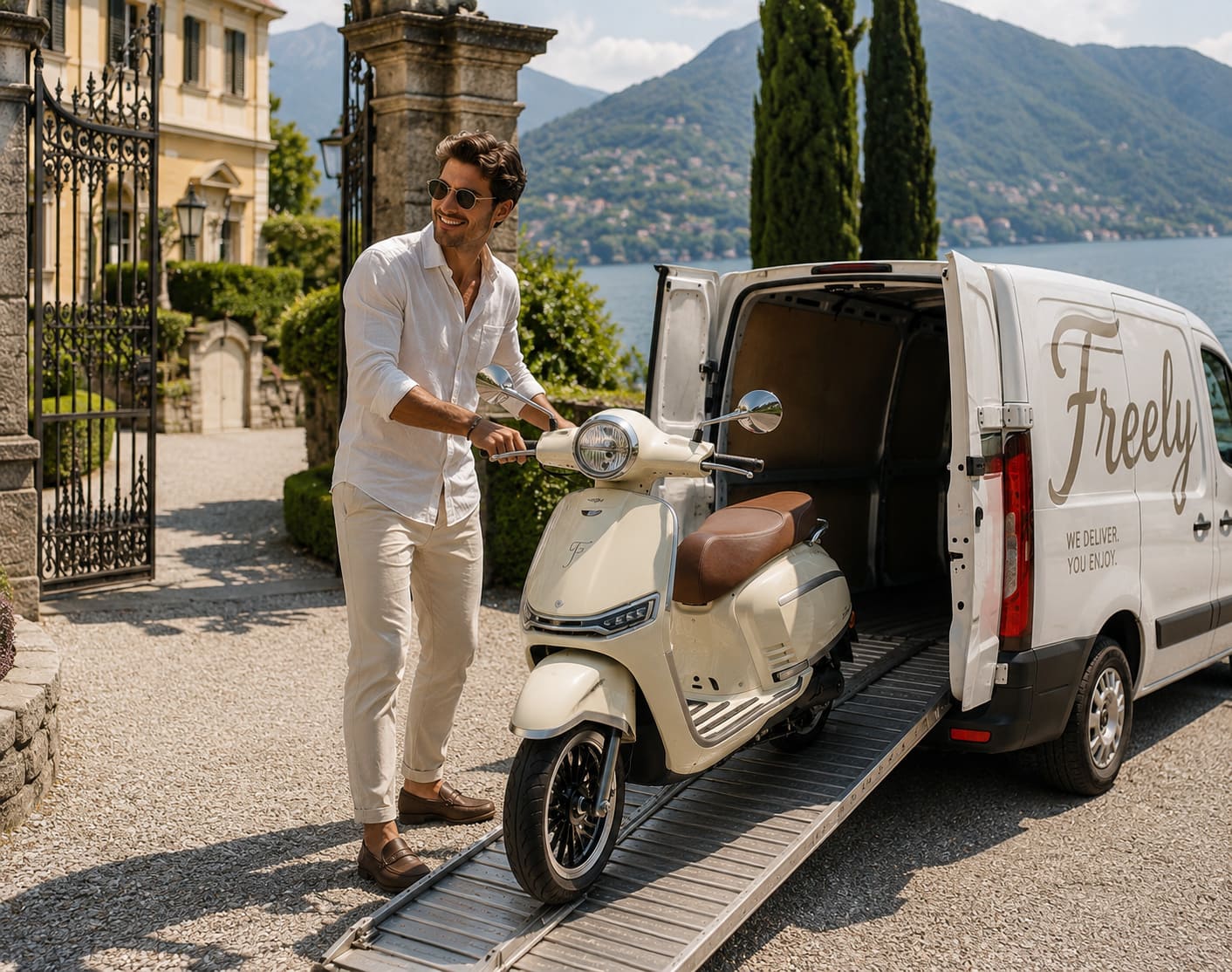 Doorstep delivery service Lake Como